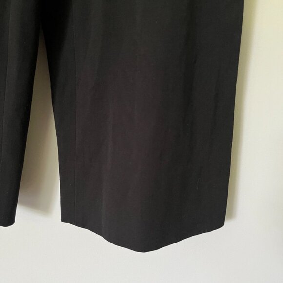 MM LaFleur Pants Size 6 The Pippa Light Twill Wide Leg Crop Stretchy Black - Picture 3 of 13